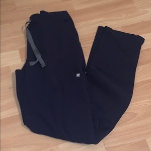 Figs Yola Navy Blue Scrub Pants XS Tall